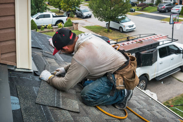 Professional Flat Roof Repair technician working in Clifton, NJ